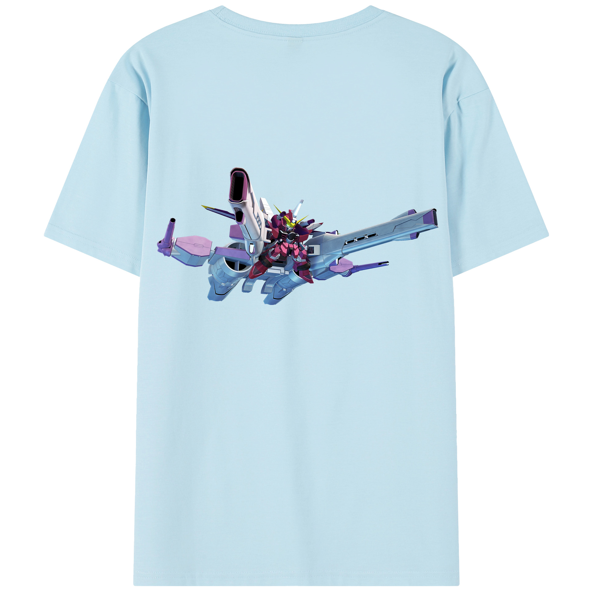 （画像用） 機動戦士ガンダム Mobile Suit Gundam 綿100％半袖Tシャツ（背面プリント）